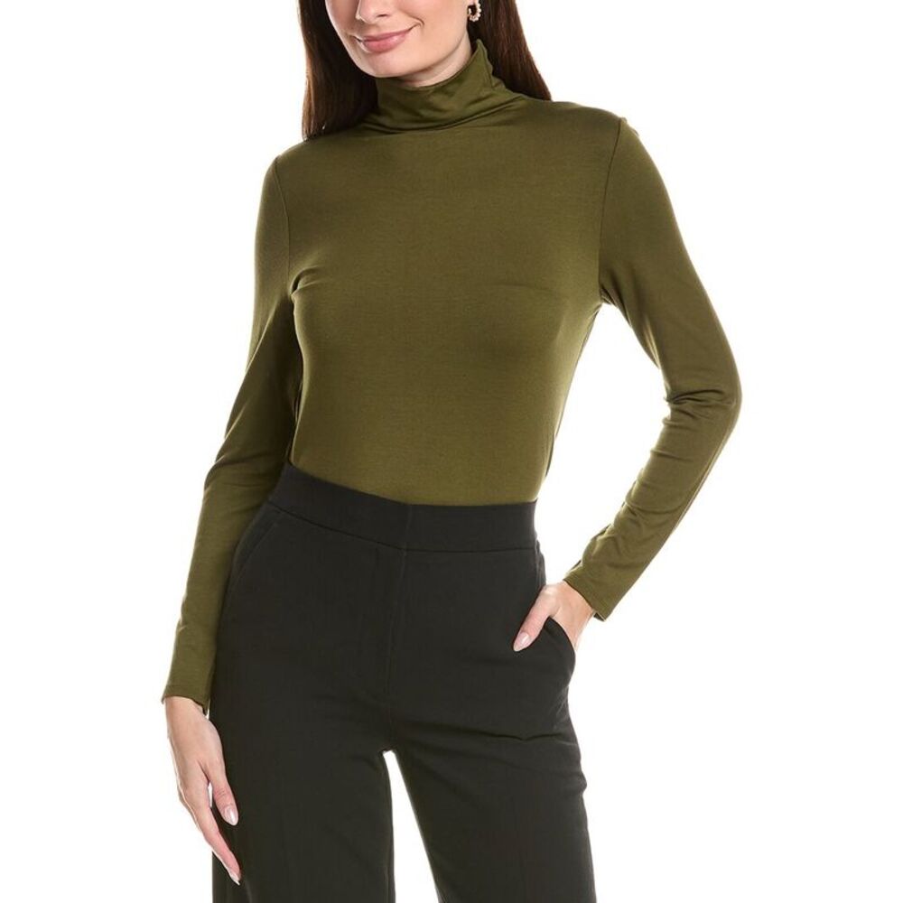 Lafayette 148 New York Womens  Funnel Turtleneck Top